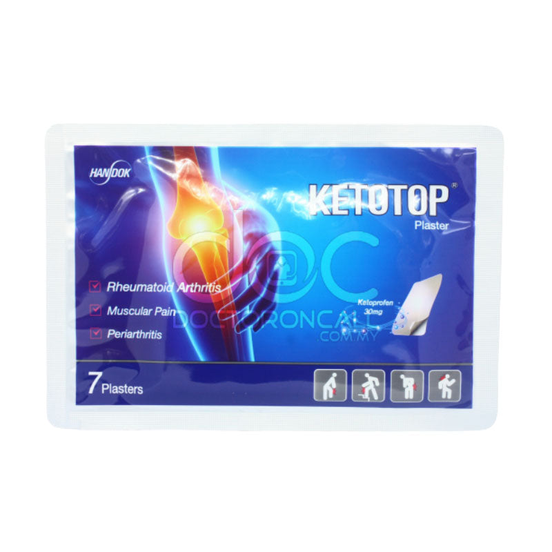 Ketotop Plaster - 7s x20 - DoctorOnCall Online Pharmacy