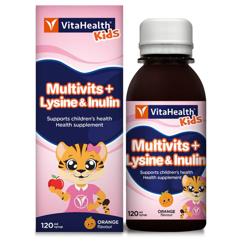 VitaHealth Kids Multivitamin + Lysine & Inulin Syrup 120ml - DoctorOnCall Farmasi Online