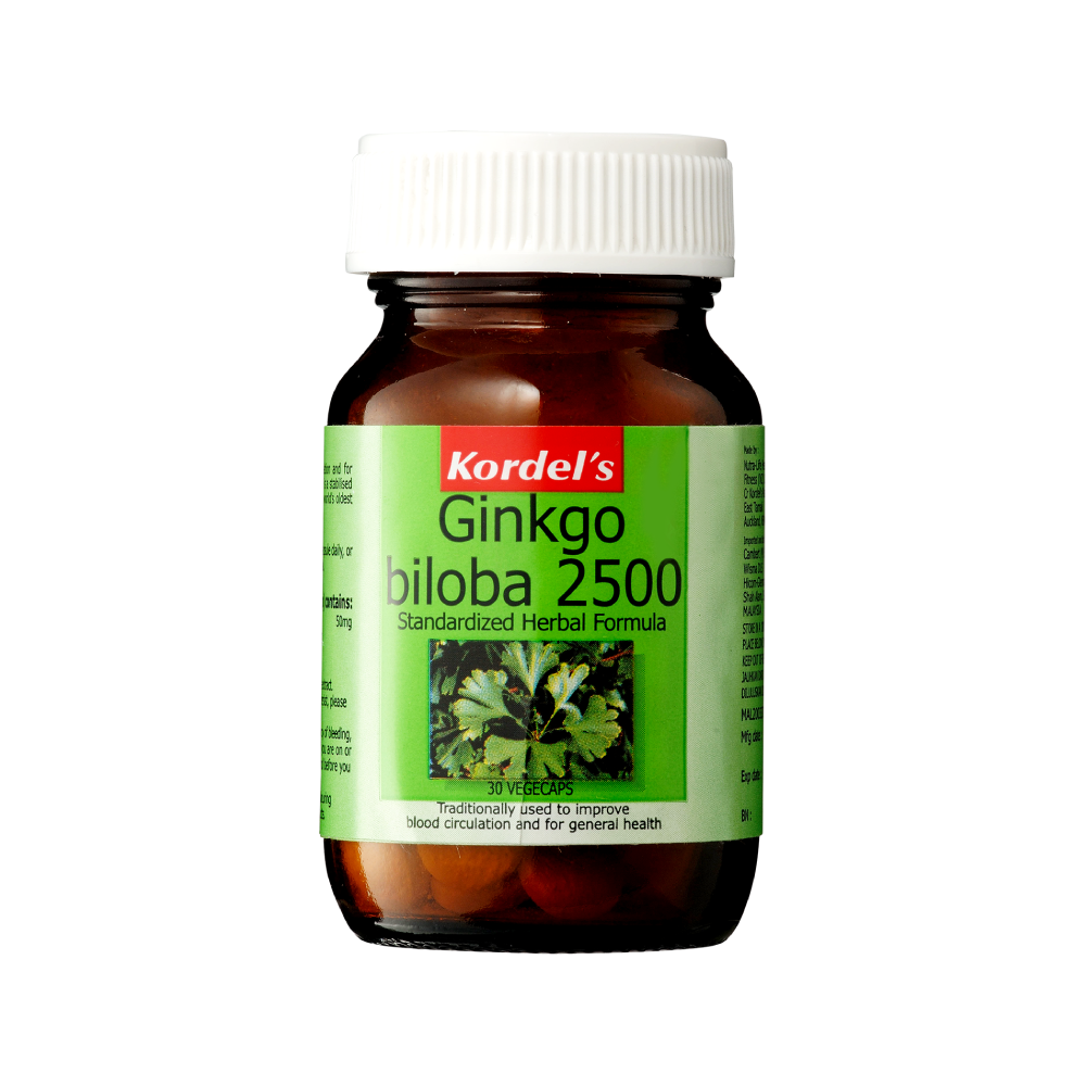 Kordel Ginkgo Biloba 2500mg Vegecaps 120s + 30s - DoctorOnCall Online Pharmacy