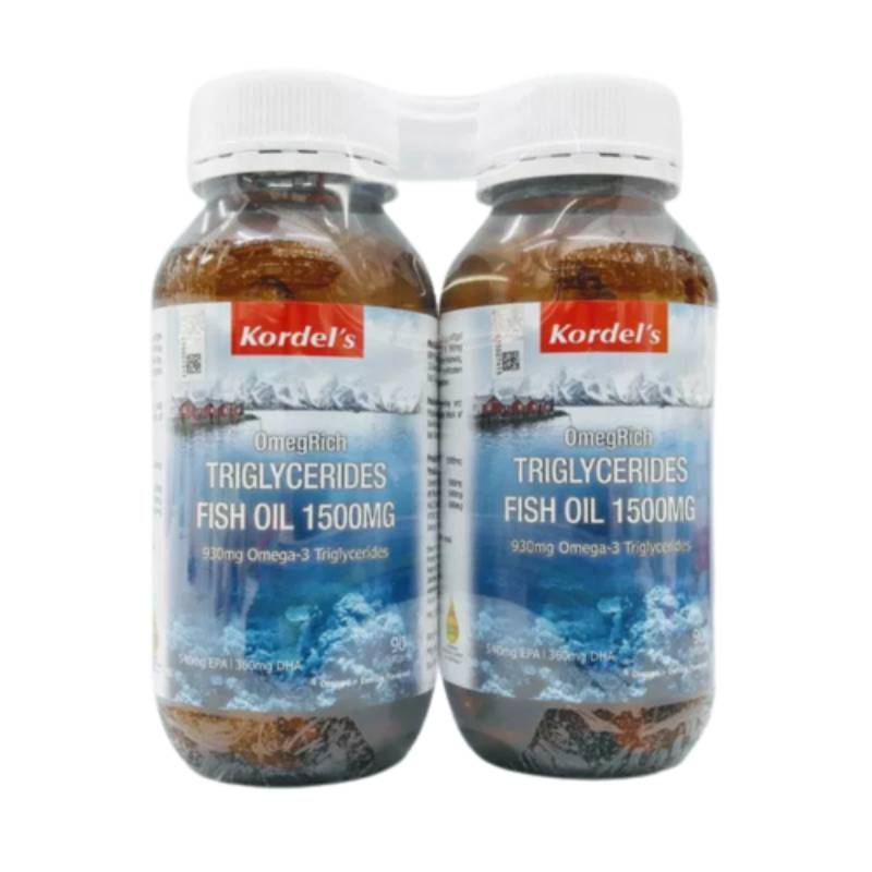 Kordel's OmegRich Triglycerides Fish Oil 1500mg Softgel 90s x2 - DoctorOnCall Online Pharmacy