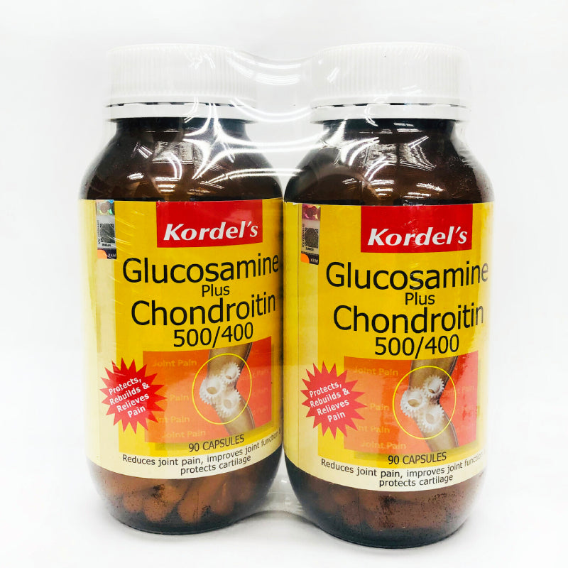 Kordel's Glucosamine Plus Chondroitin 500/400 Capsule 90s x2 - DoctorOnCall Farmasi Online