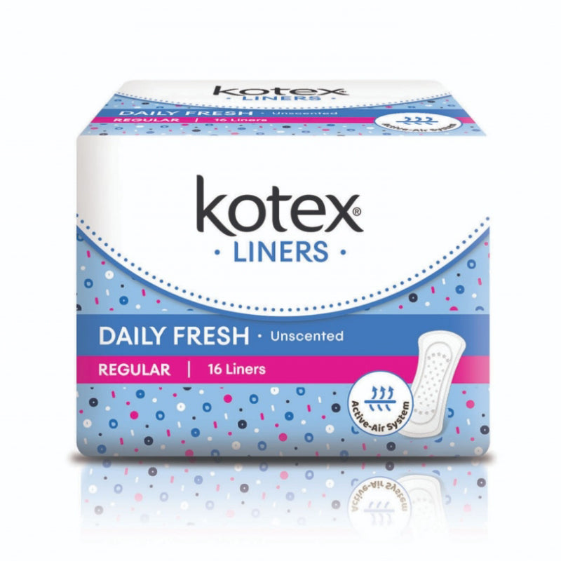 Kotex Fresh Panty Liners Unscented 16s - DoctorOnCall Online Pharmacy