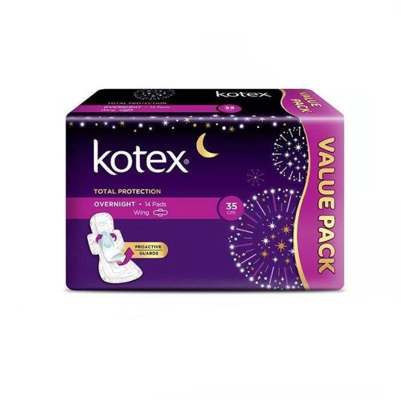 Kotex Total Protection Overnight Wing 35cm 14s - DoctorOnCall Online Pharmacy