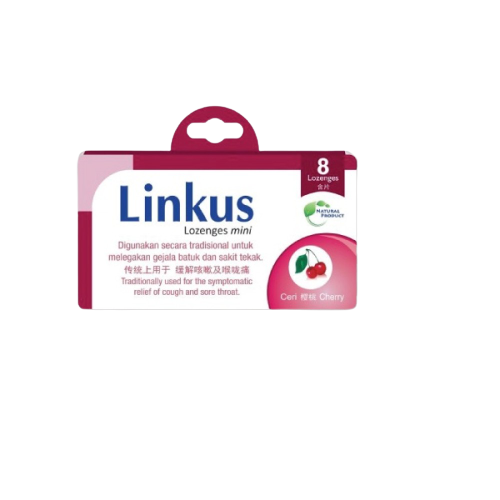 Linkus Lozenges Mini 8s Cherry - DoctorOnCall Farmasi Online