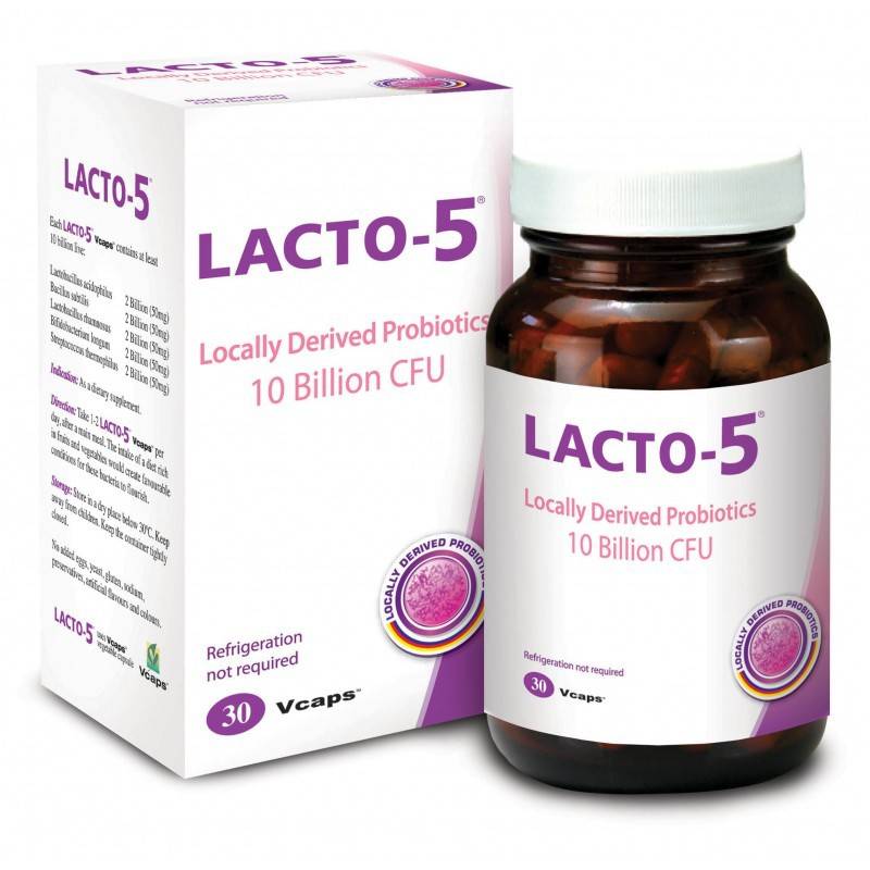 Lacto-5 Probiotics 500mg Capsule 30s - DoctorOnCall Online Pharmacy