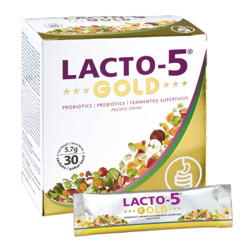Lacto-5 Gold Sachet 30s - DoctorOnCall Farmasi Online