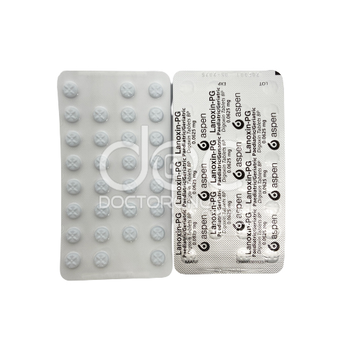 Lanoxin Pg 62.5mcg Tablet 30s (strip) - DoctorOnCall Farmasi Online