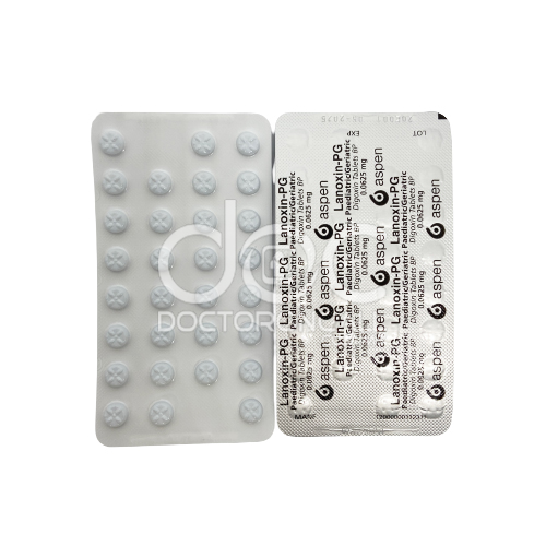 Lanoxin Pg 62.5mcg Tablet 30s (strip) - DoctorOnCall Online Pharmacy