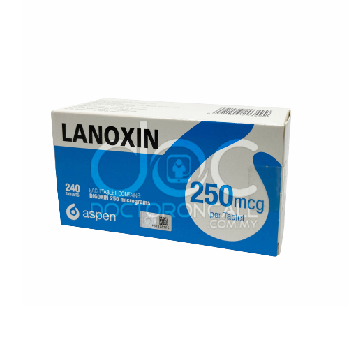 Lanoxin 250mcg Tablet 30s (strip) - DoctorOnCall Farmasi Online