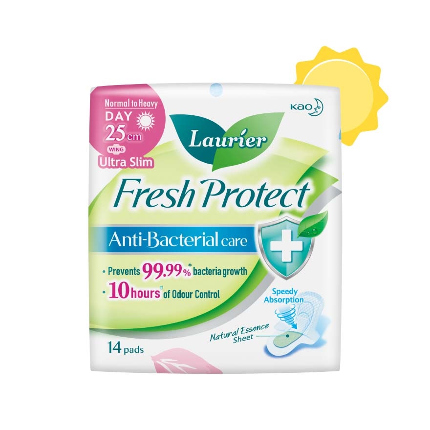 Laurier Fresh Protect Ultra Slim - Day (25cm) 14s - DoctorOnCall Online Pharmacy