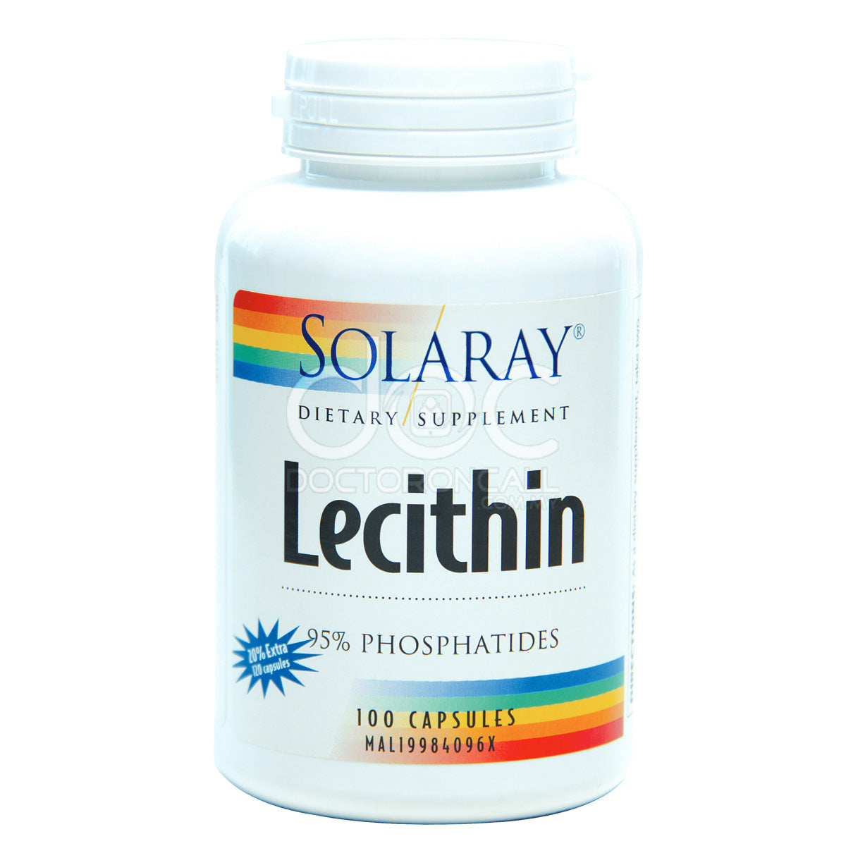 Solaray Lecithin (Oil Free) Capsule 120s - DoctorOnCall Online Pharmacy