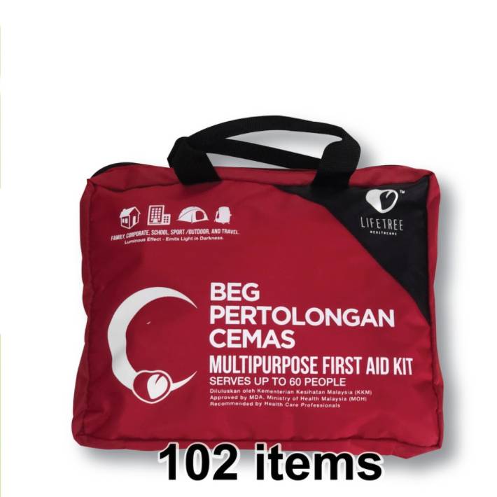 Lifetree Large Multipurpose First Aid Kit (Soft Bag) 102s - DoctorOnCall Farmasi Online