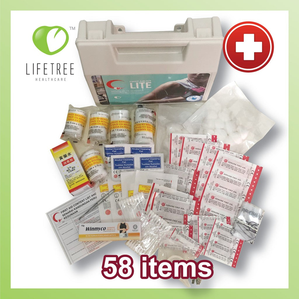 Lifetree Multipurpose First Aid Kit (PVC Case) 58s - DoctorOnCall Farmasi Online