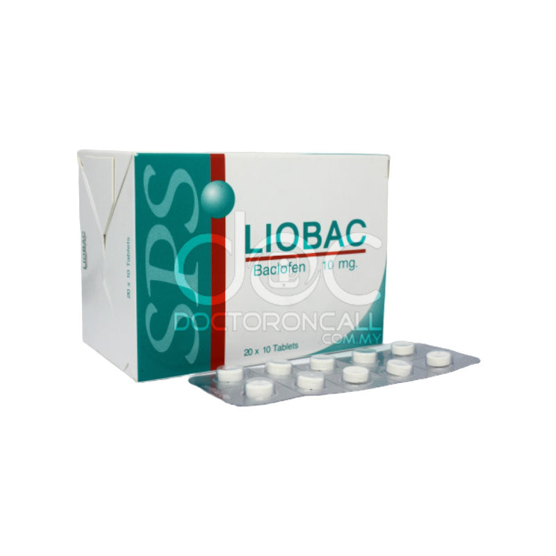Liobac 10mg Tablet 10s (strip) - DoctorOnCall Farmasi Online