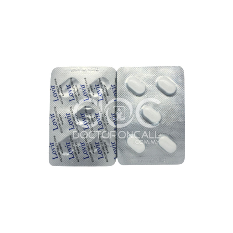 Lovir 400mg Tablet 5s (strip) - DoctorOnCall Online Pharmacy