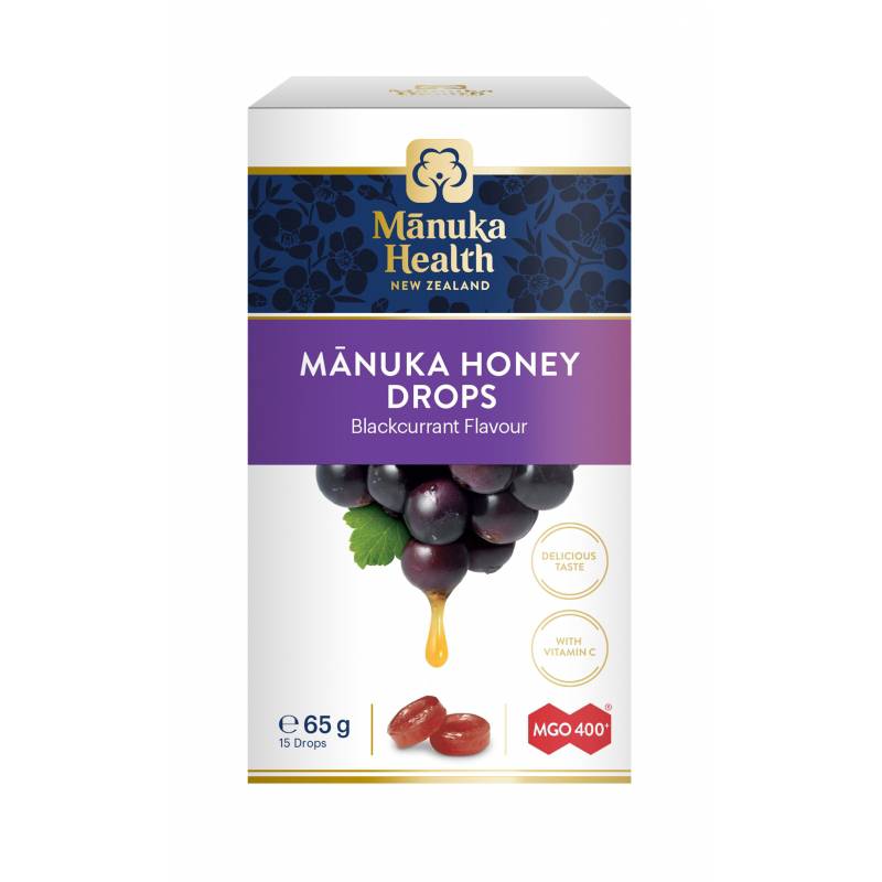 Manuka Health Manuka Honey Drops MGO400+ 15s Blackcurrant - DoctorOnCall Online Pharmacy