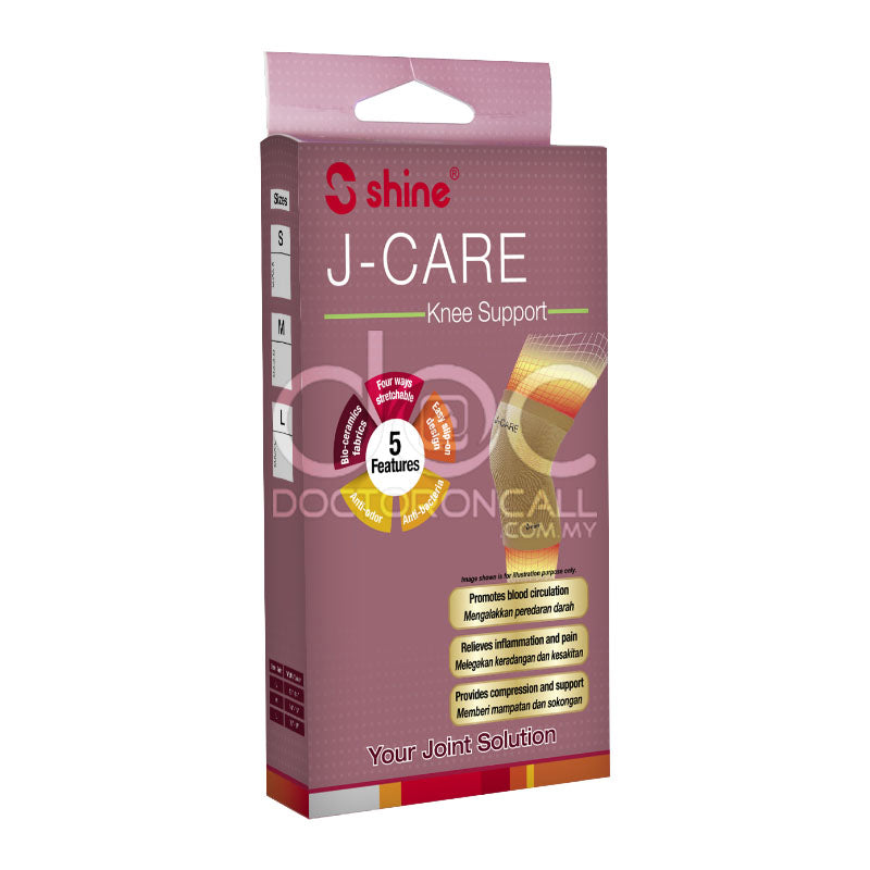 Shine J-Care Knee Support 1s L size (15'' - 17'') - DoctorOnCall Farmasi Online