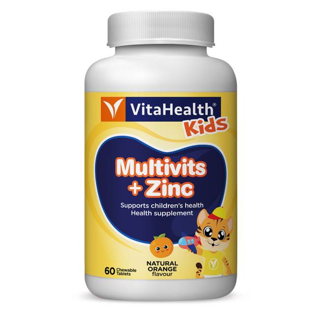 VitaHealth Kids Multivits + Zinc Chewable Tablet 60s - DoctorOnCall Farmasi Online