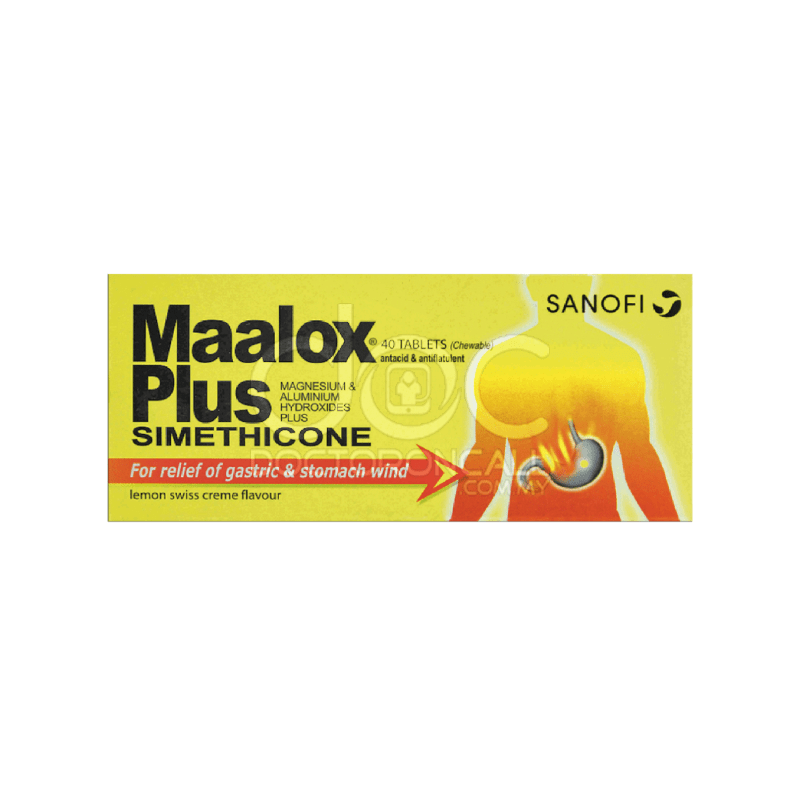 Maalox Plus Chewable Tablet - 40s - DoctorOnCall Online Pharmacy