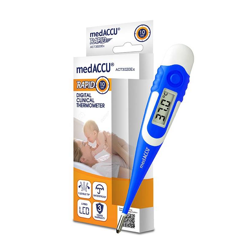 Medaccu 10 Second Digital Thermometer (ACT3020EX) 1s - DoctorOnCall Online Pharmacy