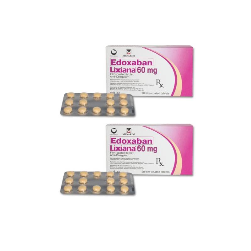 Lixiana Edoxaban Flm-Coated 60mg Tablet 28s - DoctorOnCall Farmasi Online