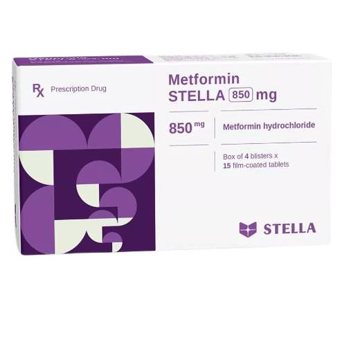 Metformin Stella 850mg Film Coated Tablet 60s - DoctorOnCall Farmasi Online