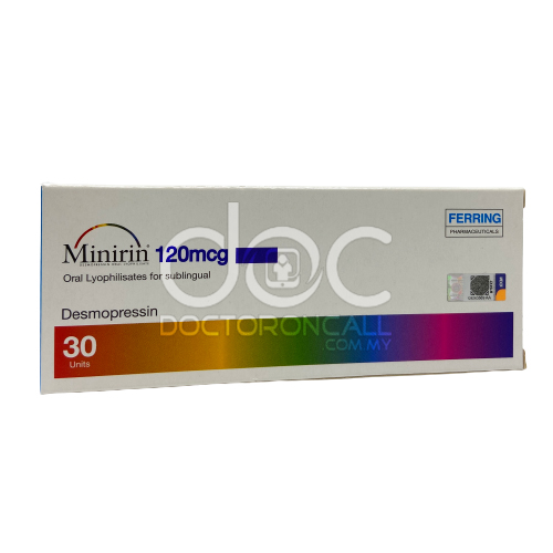 Minirin 120mcg Oral Lyophilisate 30s - DoctorOnCall Farmasi Online
