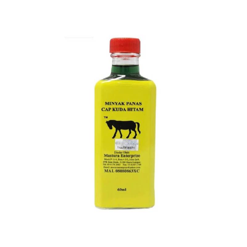 Minyak Panas Hijau Cap Kuda Hitam 60ml - DoctorOnCall Online Pharmacy
