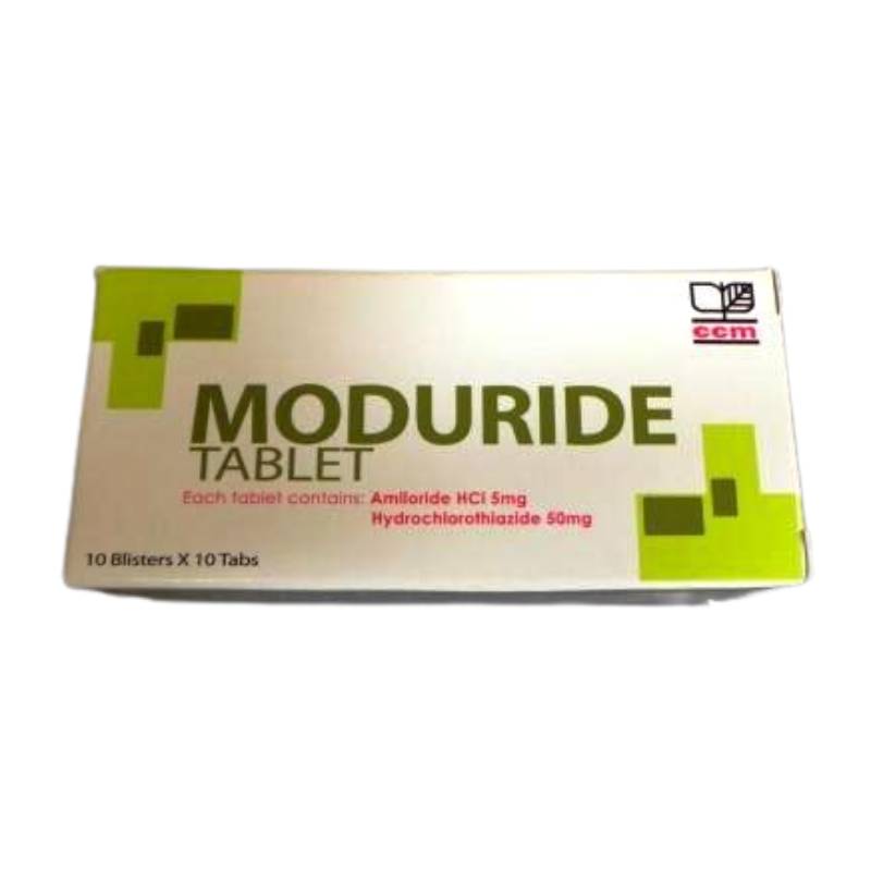 Moduride Amiloride HCI 5mg + HCT 50mg Tablet 10s (strip) - DoctorOnCall Farmasi Online