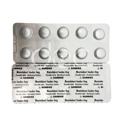 Sandoz Montelukast 4mg Tablet 30s - DoctorOnCall Online Pharmacy