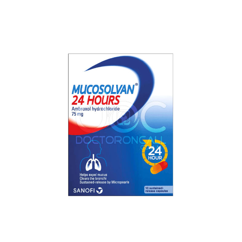 Mucosolvan 24Hours 75mg Capsule 50s - DoctorOnCall Online Pharmacy