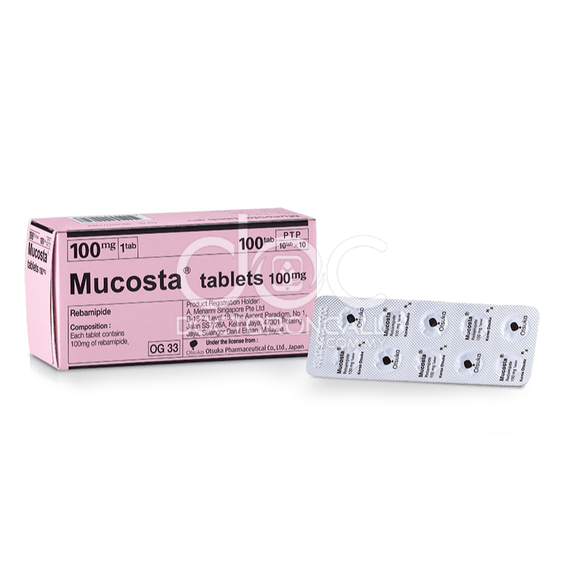 Mucosta 100mg Tablet 100s - DoctorOnCall Farmasi Online