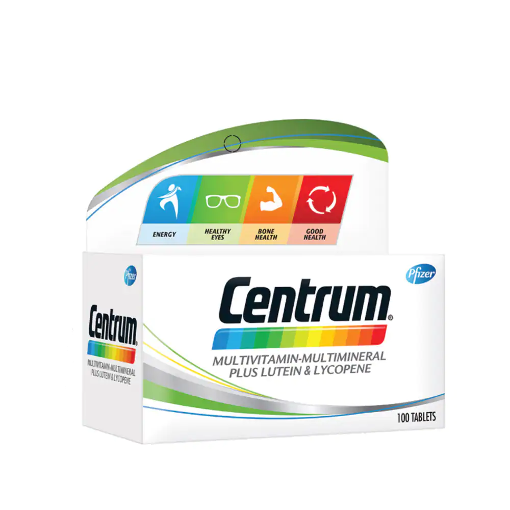 Centrum Multivitamin-Multimineral Plus Lutein and Lycopene Tablet 100s x2 - DoctorOnCall Farmasi Online