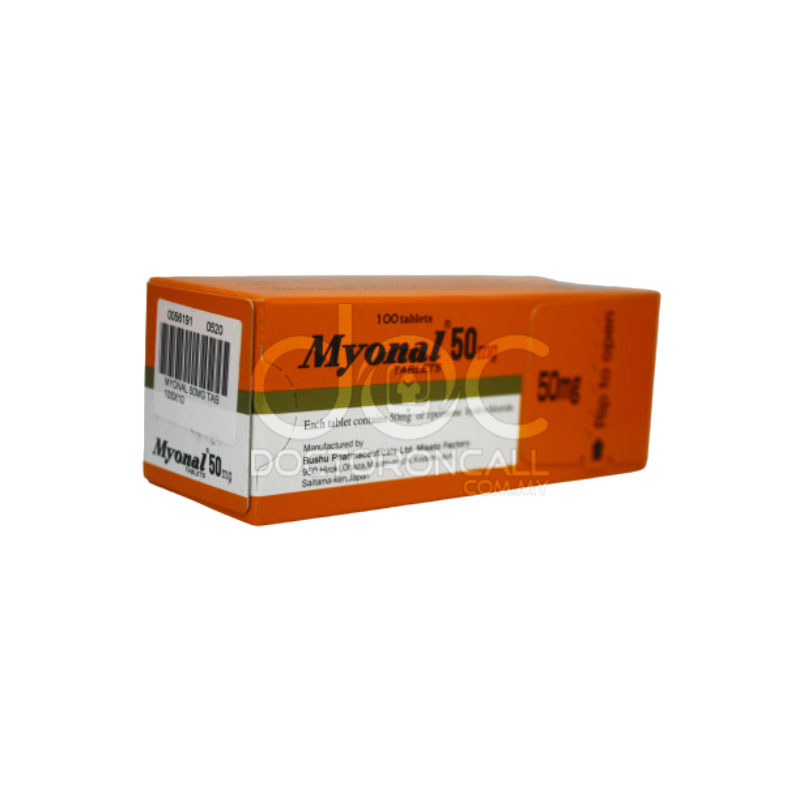 Myonal 50mg Tablet 10s (strip) - DoctorOnCall Online Pharmacy