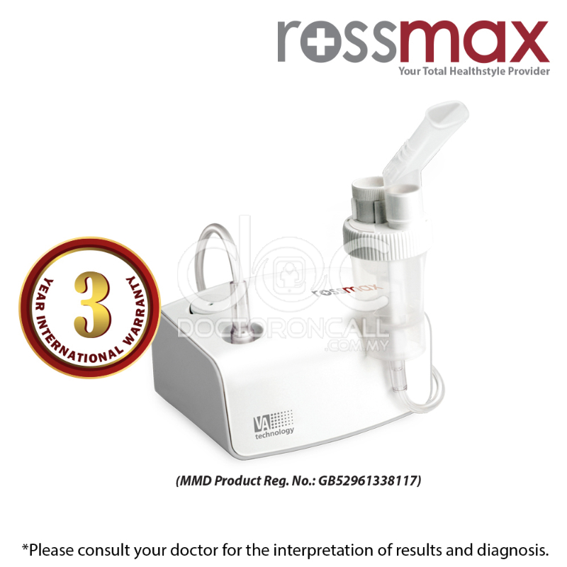 Rossmax Compact Piston Nebulizer (NB80) - 1s - DoctorOnCall Farmasi Online