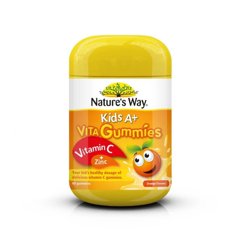 Nature's Way Kids A+ Vita Gummies Vitamin C + Zinc Pastille 60s - DoctorOnCall Farmasi Online