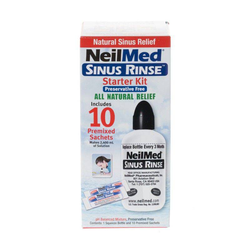 Neilmed Sinus Rinse Starter Kit 1 Kit + 10s - DoctorOnCall Online Pharmacy