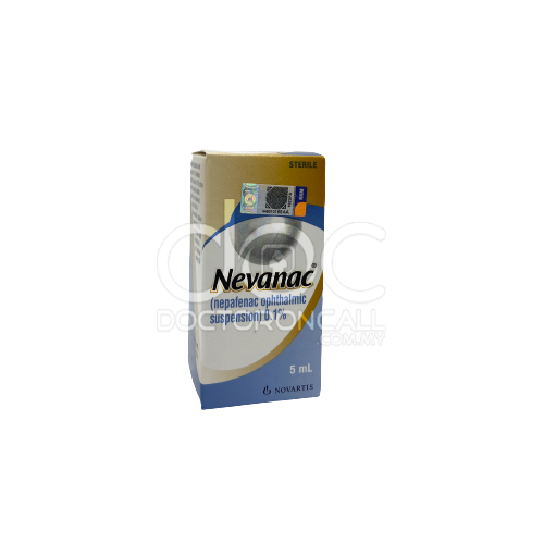 Nevanac 0.1% Eye Drop 5ml - DoctorOnCall Farmasi Online