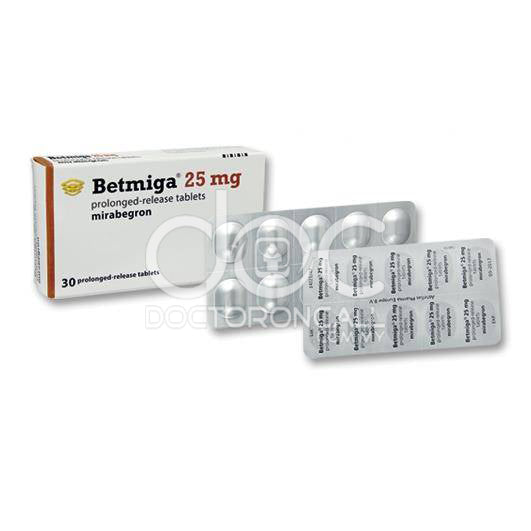 Betmiga 25mg Tablet 30s - DoctorOnCall Online Pharmacy