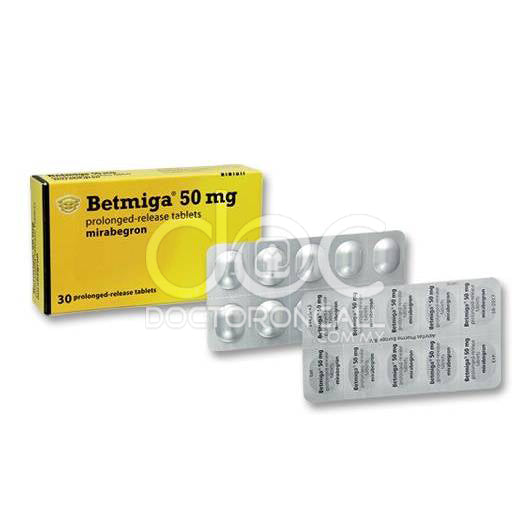 Betmiga 50mg Tablet 30s - DoctorOnCall Online Pharmacy