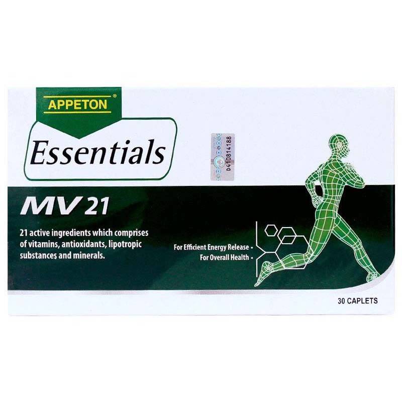 Appeton Essentials MV 21 Caplet - 30s - DoctorOnCall Farmasi Online