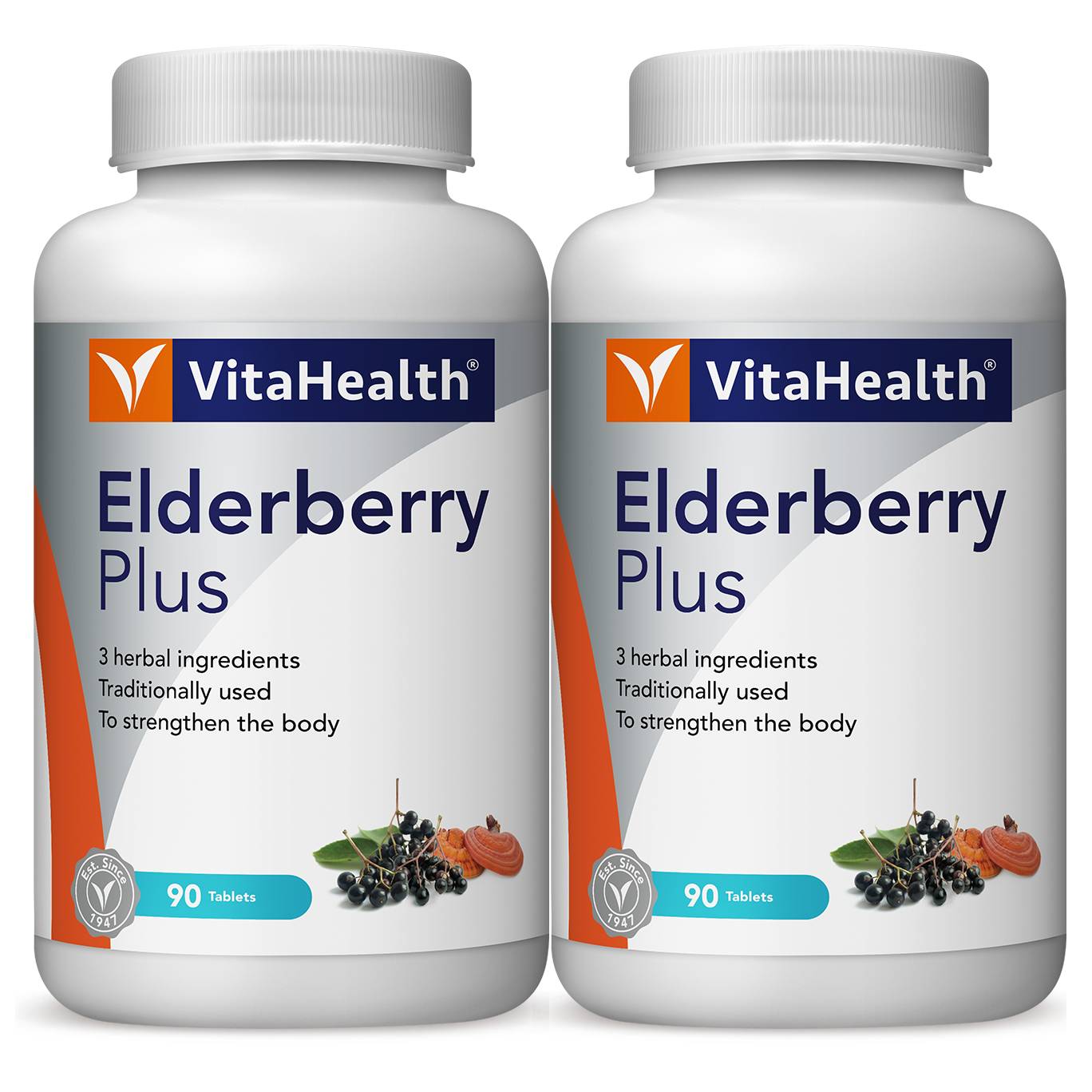 VitaHealth Elderberry Plus Tablet 90s x2 - DoctorOnCall Farmasi Online
