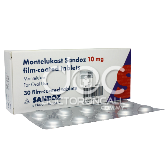 Sandoz Montelukast 10mg Tablet - 30s - DoctorOnCall Online Pharmacy