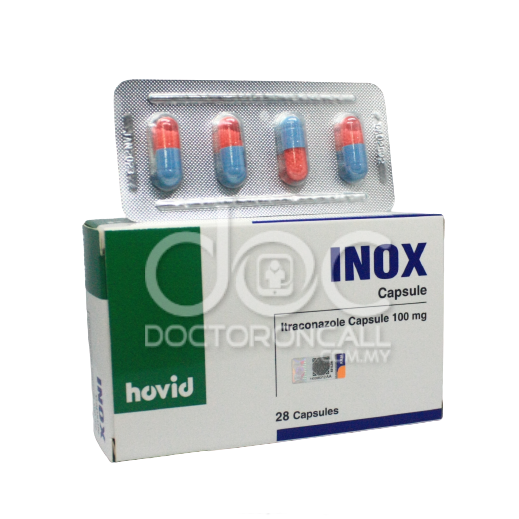 Inox 100mg Capsule 28s - DoctorOnCall Farmasi Online