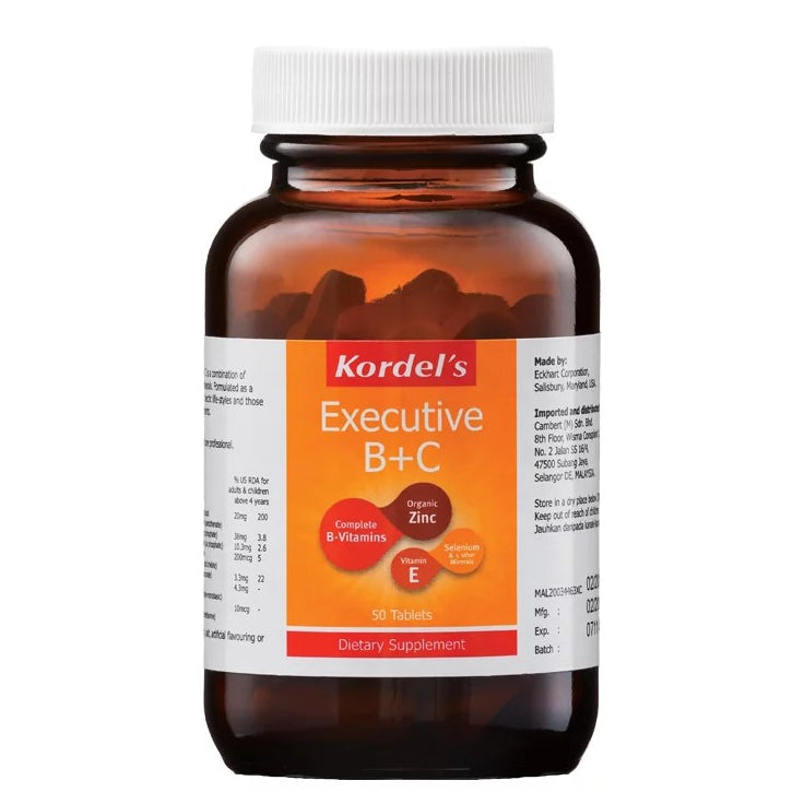 Kordel's Executive B+C Tablet 50s - DoctorOnCall Farmasi Online