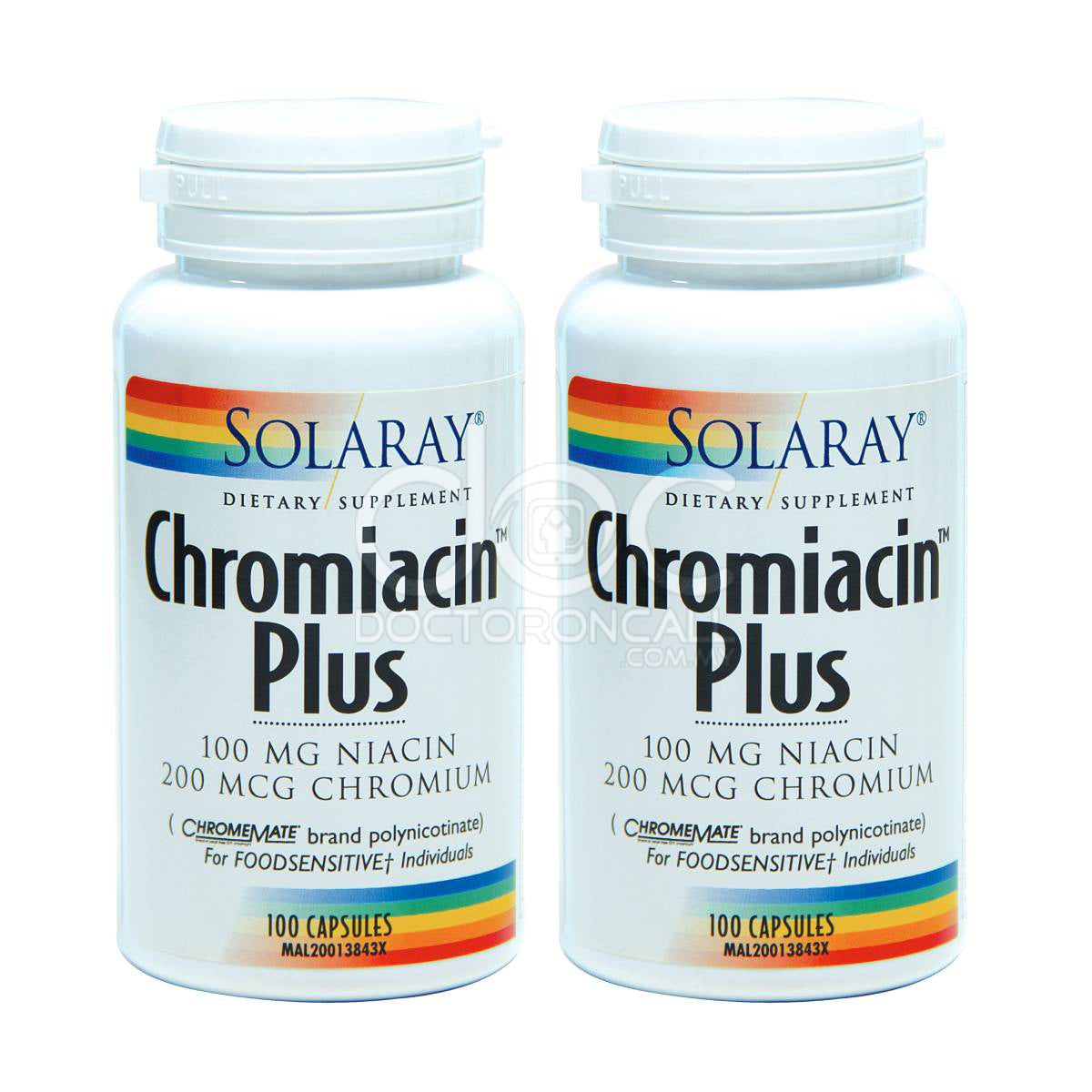 Solaray Chromiacin (No Flush) Capsule 100s x2 - DoctorOnCall Farmasi Online