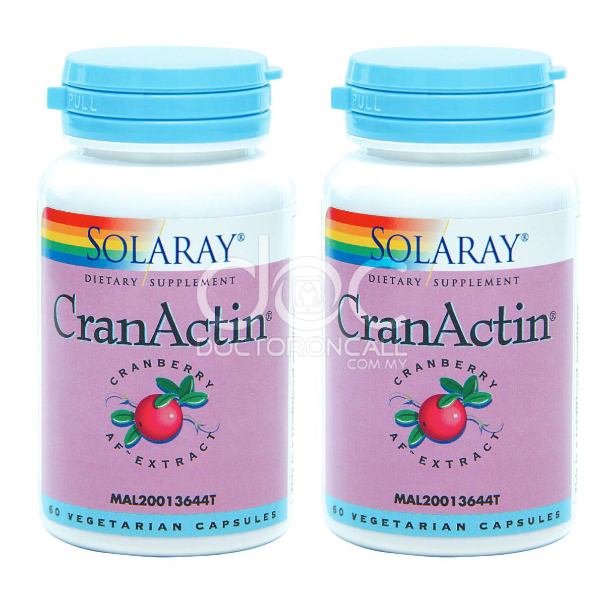 Solaray Cranactin Af Extract Capsule 60s x2 - DoctorOnCall Online Pharmacy