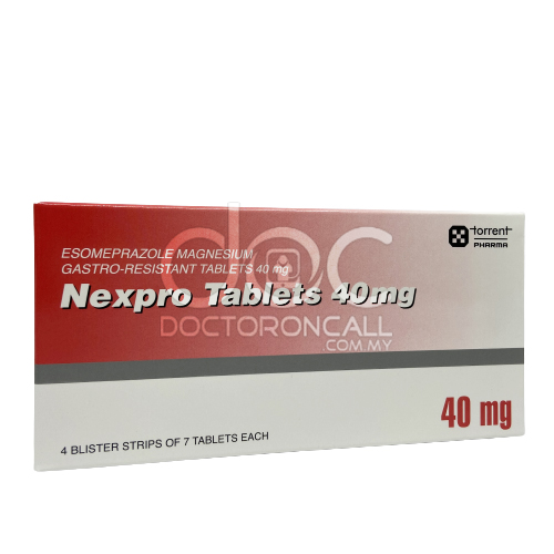 Nexpro 40mg Tablet 28s - DoctorOnCall Farmasi Online