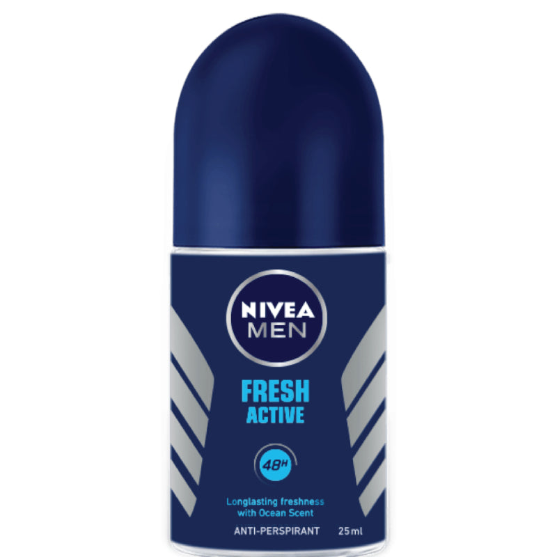 Nivea (Men) Fresh Active Roll On 50ml - DoctorOnCall Farmasi Online