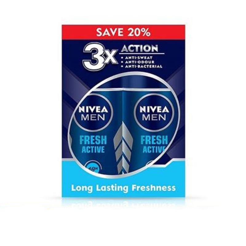 Nivea (Men) Fresh Active Roll On 50ml - DoctorOnCall Farmasi Online